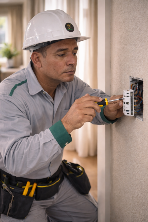 Arreglar corto tomacorriente / interruptor