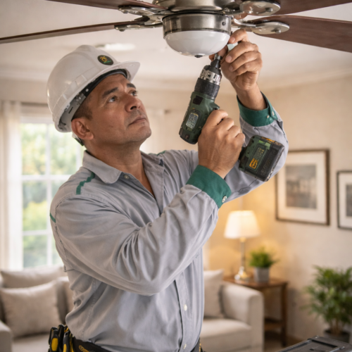 Instalación de ventilador