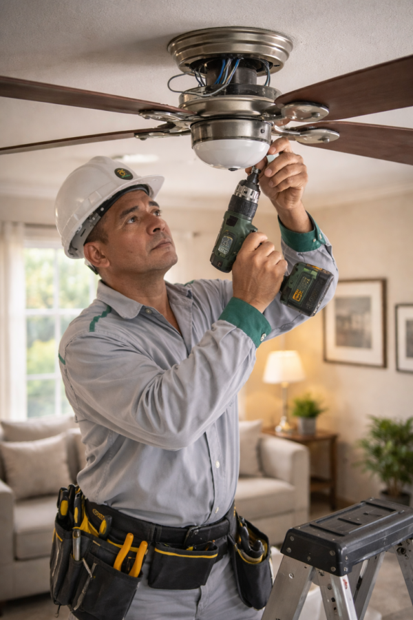 Instalación de ventilador